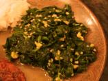 Wilted Spinach with Orange & Ginger