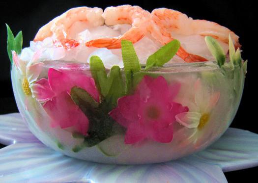 Flower Ice Bowls. Photo by Annacia