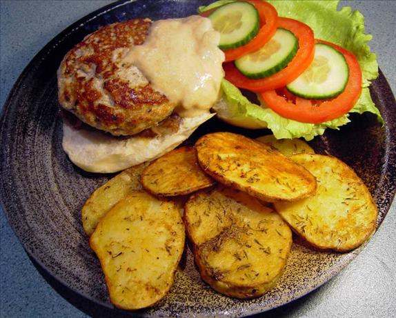 Roasted Thyme Potato Slices. Photo by JustJanS