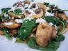 Sauteed Spinach With Mushrooms and Garlic. Recipe by Danzy
