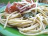 Pasta with Bacon and Spinach