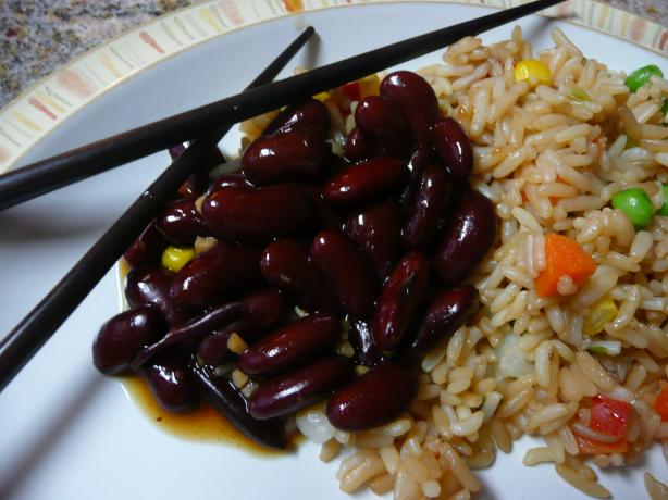 Korean Spiced Kidney Beans. Photo by CaliforniaJan