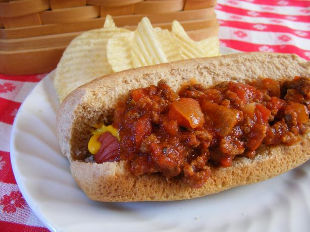 Hot Dog Chili- Southern Style. Photo by Seasoned Cook