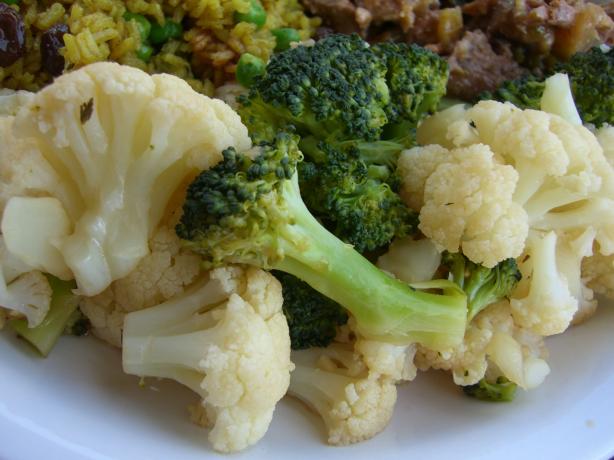 Broccoli or Cauliflower with a Soy-Lemon Dressing. Photo by Chef*Lee