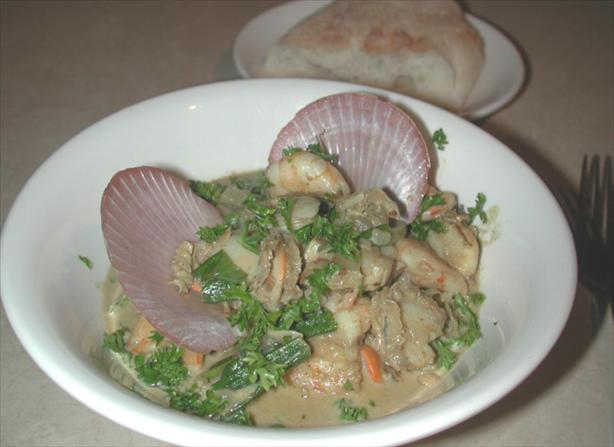 Garlic Scallops. Photo by Chef floWer