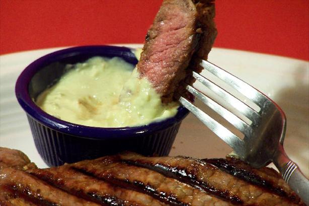 Grilled Strip Steaks With Horseradish Guacamole. Photo by NcMysteryShopper