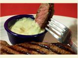 Grilled Strip Steaks With Horseradish Guacamole