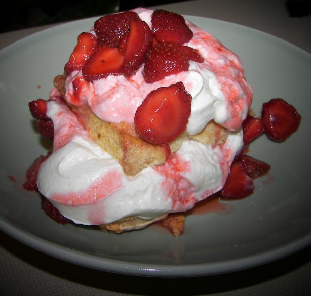 Old Fashioned Strawberry Shortcake with Grand Marnier Cream. Photo by Baby Kato