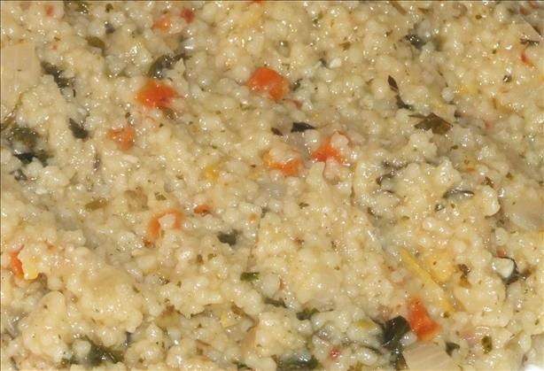 lemony herbed couscous. Photo by Peter J