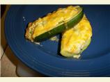 Zucchini Stuffed with Corn and Cheese