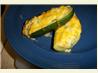 Zucchini Stuffed with Corn and Cheese