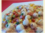 Creamed Scallops, Corn, and Tomatoes