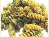 Pasta With Mushroom Garlic Sauce And Olives
