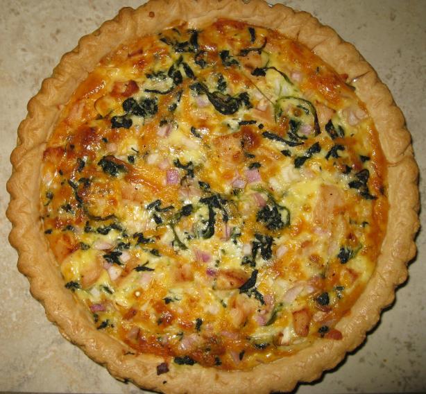 Chicken and Spinach Quiche. Photo by Nimita Patel