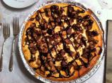 Chocolate Drizzled Peanut Butter Cheesecake