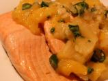 Grilled Salmon W/Pineapple Salsa