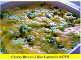 Cheesy Broccoli Rice Casserole. Photo by J e l i s a