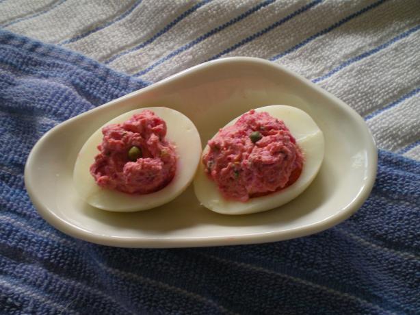 Avga Gemista or Greek Stuffed Eggs. Photo by Julie B's Hive