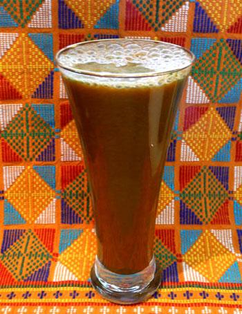 Parsley and Carrot Drink. Photo by Mikekey