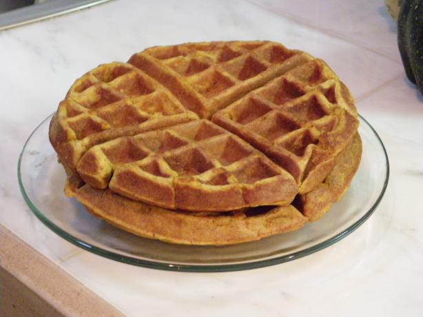 Spiced Pumpkin Waffles. Photo by cookingforU