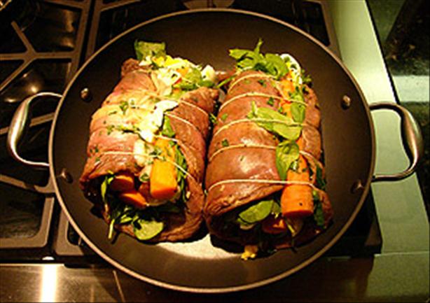 Matambre - Argentine Rolled, Stuffed Flank Steak. Photo by Chris Gulker