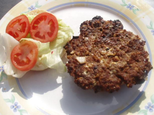 Kittencal's Juicy Blue Cheese Hamburgers/Burgers. Photo by Bay Laurel