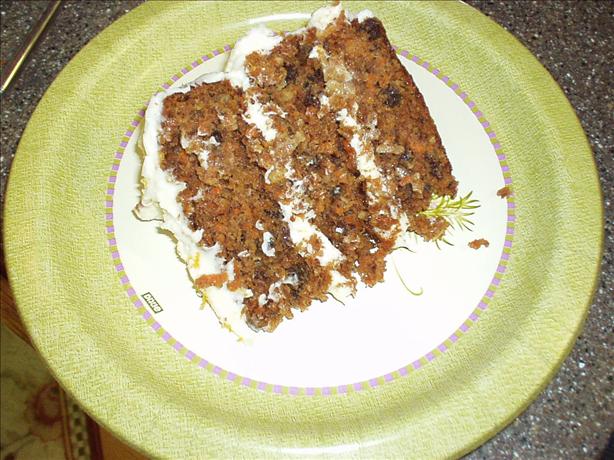 The Ultimate Carrot Cake. Photo by Kathy at Food.com
