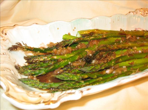 Roasted Asparagus with Balsamic-Shallot Butter. Photo by Charmie777