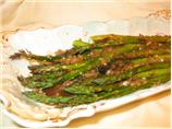 Roasted Asparagus with Balsamic-Shallot Butter