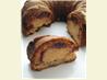 Peanut Butter Jelly Swirl Bundt Cake. Recipe by Kittencalskitchen