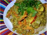 Curried Lentils with Yogurt