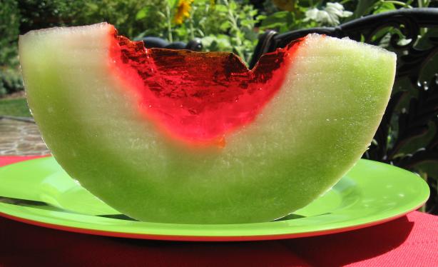 Jello Melon Wedges. Photo by Kathy at Food.com