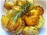 Garlic and Rosemary Roasted Potatoes. Recipe by Geema