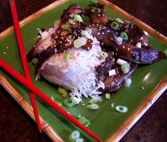 Eggplant (Aubergine)  With Hot Garlic Sauce. Photo by Rita~