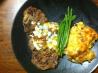 Steak With Blue Cheese Sauce. Photo by Nick216