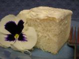 White Almond Sour Cream Wedding Cake
