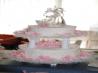 White Almond Sour Cream Wedding Cake