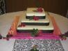 White Almond Sour Cream Wedding Cake
