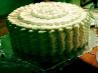 White Almond Sour Cream Wedding Cake