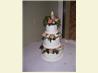 White Almond Sour Cream Wedding Cake