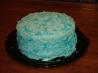 White Almond Sour Cream Wedding Cake