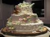 White Almond Sour Cream Wedding Cake