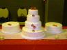 White Almond Sour Cream Wedding Cake