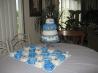 White Almond Sour Cream Wedding Cake