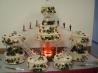 White Almond Sour Cream Wedding Cake