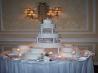 White Almond Sour Cream Wedding Cake