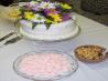 White Almond Sour Cream Wedding Cake