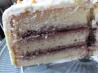White Almond Sour Cream Wedding Cake