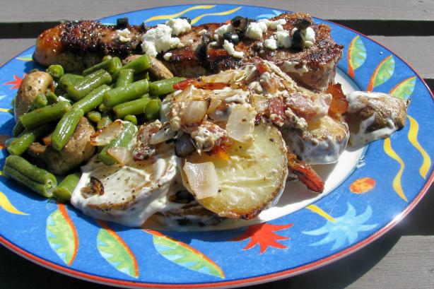 Speckkartoffel (Potatoes With Bacon). Photo by lazyme
