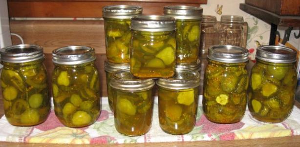 Crisp Bread and Butter Pickles. Photo by Mrs. Hughes